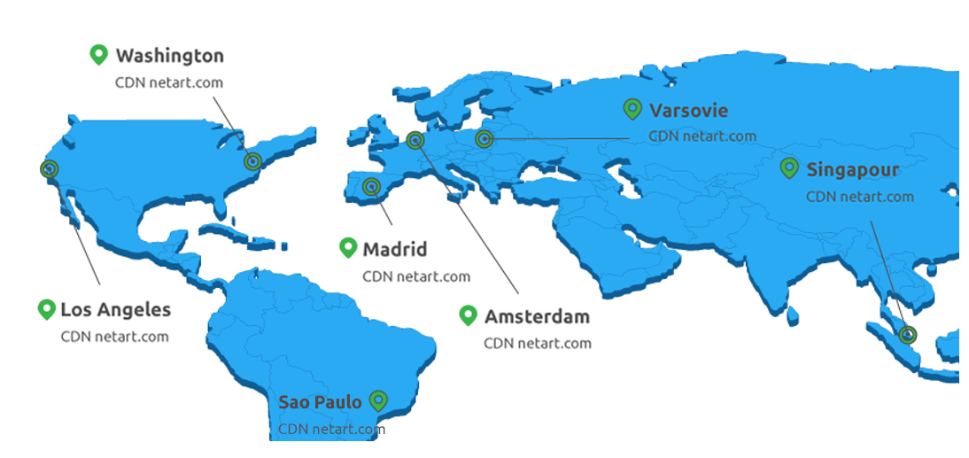 Mapa CDN World - netart.com